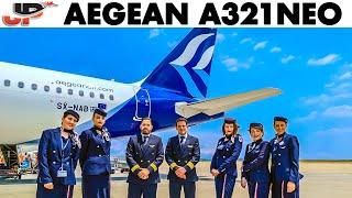 AEGEAN Airbus A321NEO Athens Takeoff + Walkaround