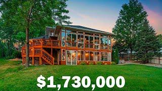 Overview of a luxury home on the lake in South Dakota USA worth $1,730,000.