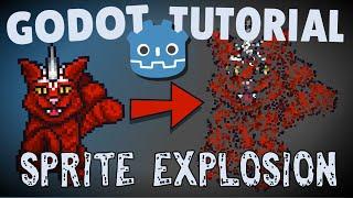 Sprite Explosion Effect Using a Particle Shader - Godot Tutorial