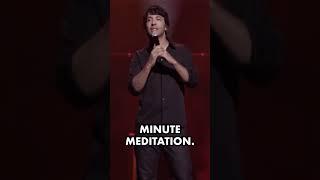 Arj Barker is killing it at meditation ️
