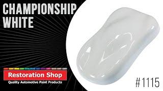 Restoration Shop | #1115 - Championship White