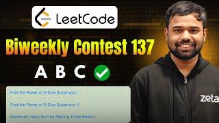 A, B, C | Leetcode Biweekly Contest 137 Editorials | Maximum Value Sum by Placing Three Rooks