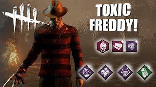 Playing As Freddy Krueger BUT I'm SUPER TOXIC | Dead By Daylight