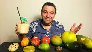 ASMR-Trying Exotic Fruits