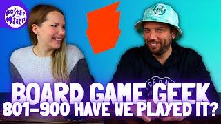 Board Game Geek 801-900 - Have We Played It? | BGG Hotness | Board Games & Brew