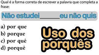 Uso dos porquês - questão de concurso | Desenhando a Solução