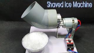 How To Make A Shaved Ice Machine using 775 Reducer Motor and PVC Pipe