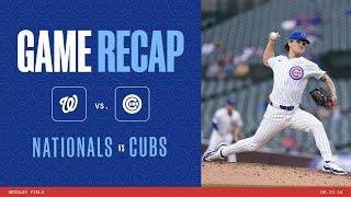 Game Highlights: Cubs blank the Nationals! | 9/22/24