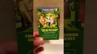 So i went to the london minecraft experience in london and minecraft gave me a cape code #viral #fyp