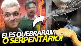 TRANCAMOS ELES DENTRO DO SERPENTÁRIO! | A CASA DOS BICHOS