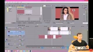 Применение эффекта цветокоррекции ко всем дорожкам  Уроки Sony Vegas PRO хэнгаут от AIR