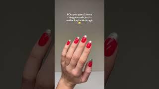 these nails are so ugly  #nailart #chromenails #shortsviral