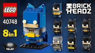 LEGO® BrickHeadz™ Batman 8in1 Figure (40748)[325 pcs] Full Building Instructions @TopBrickBuilder