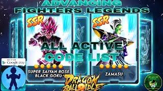 Advancing Fighters Legends - All Active Gift Code  Dragon Ball Idle RPG game // Android/ApK