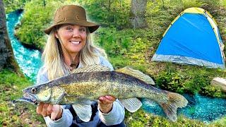 Camping in the Wilderness and Eating What We Catch!