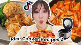 I Tried Viral Rice Cooker Recipes Part 2  *quick & easy*