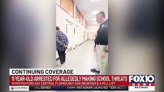 Florida sheriff perp walking juveniles who make school threats