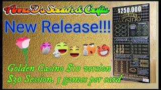 New Release $10 version of the Golden Casino series Colorado Scratch Off Tickets