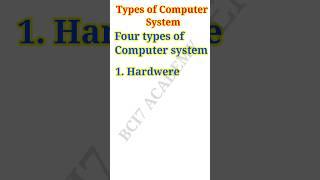 Types of computer system #shorts #youtubeshorts