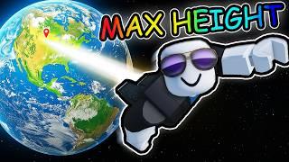 reaching MAX height in Roblox fly to space...