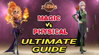 Call of dragons - Ultimate Fighting guide | magic Vs physical attack & defense