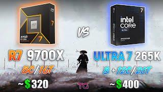 Core Ultra 7 265K vs Ryzen 7 9700X - Test in 10 Games