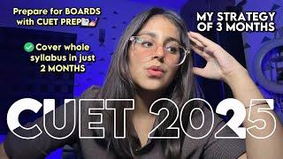 HOW TO START *CUET PREPARATION* with *BOARD EXAMS*MY 3 MONTHS STRATEGY!!!