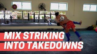 10 Ways to Mix Striking Into Takedowns