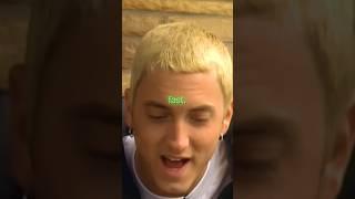 Why Eminem raps so fast 