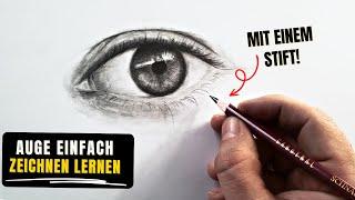 Auge einfach zeichnen mit einem Stift! ️