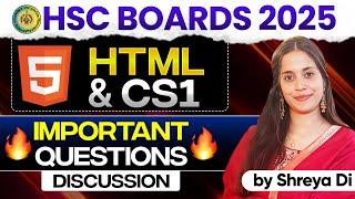 ️Cs Computer Science 1 HTML Solutions Previous Year Analysis ️Shreya Dii  #asc