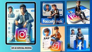 3D Ai Social Media | Trending Social Media Profile Name Photo Editing Tamil | Bing Image Creator