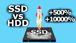 SSD VS HDD. Windows 10 Speed up Test