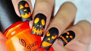 Jack-O-Lantern Nails