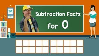 Practice Our Subtraction Facts for 0 | Subtraction Song | Math Song for Kids | Jack Hartmann