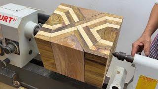 Amazing Woodturning Crazy - The Supernatural Woodworking Technique Of Carpenter On Wood Lathe