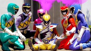 Não caia no sono!?  Dino Super Charge Episódios 3 e 4 ️ Power Rangers para Crianças |