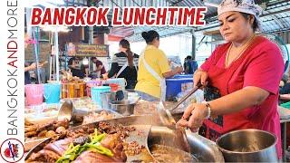 Lunchtime in BANGKOK - Amazing THAI STREET FOOD