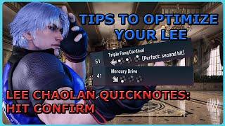 You gotta Hit Confirm These Strings | LEE CHAOLAN QUICKNOTES | TEKKEN 8