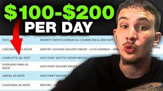 Courier Gig JOB BOARD Pays $100-$200 Per Day (CB Driver)