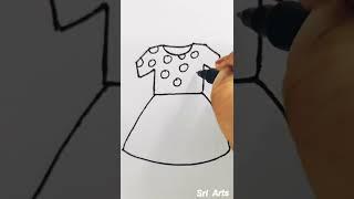 children Frock Drawing || Easy Drawing || Fashion designing