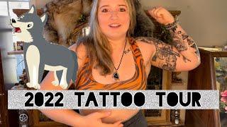 Tattoo Tour 2022 (therian, wolf, cat, Skyrim, etc!)