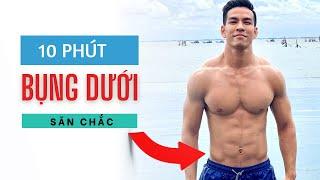 10 Phút Tập Bụng Dưới Săn Chắc Tại Nhà 