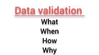 data validation