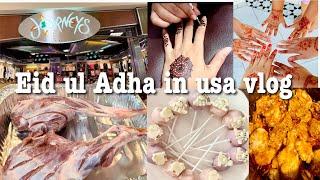 Eid ul Adha in usa 2024 vlog/ mutton raan ران steam roast recipe #bakraeidspecial #eidinusa  