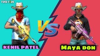 KENIL PATEL VS  MAYA DON  FREE FIRE  CLAS SQUAD CUSTOM ️