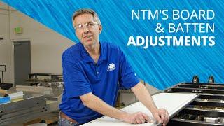 How to Make Adjustments to New Tech Machinery's Board and Batten Profile