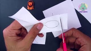 Wild Animals Zoo Cut and Paste for Kids 2 - Lion and Ostrich | Crafts For Kids