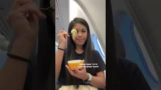 EVA AIRLINES ECONOMY CLASS FOOD REVIEW #shorts #travel #airplanefood