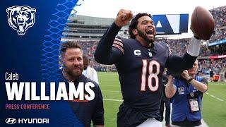 Caleb Williams on showing 'steady improvement', win vs. Rams | Chicago Bears